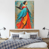 Toile « Elaris » - Plumes Devenir (Insitu(Chambre))