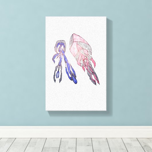 Toile Electric Harmony Colorful Abstract Canvas (Insitu (Plancher de Bois))