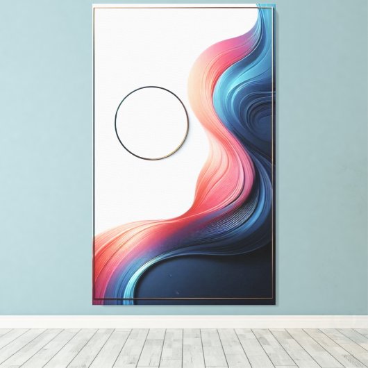 Toile Élégance Abstraite (Insitu (Plancher de Bois))