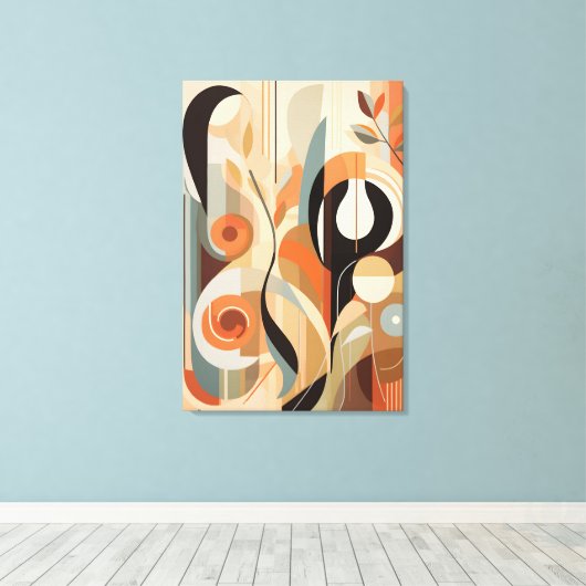 Toile Élégance dans la simplicité : Exploration de l'art (Insitu (Plancher de Bois))