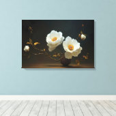 Toile Élégance d'Ivoire en Fleur (Insitu (Plancher de Bois))