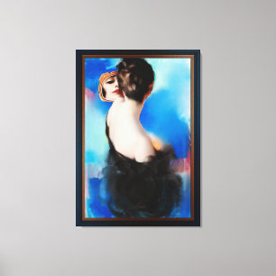 Toile Elégance en noir par Rolf Armstrong
