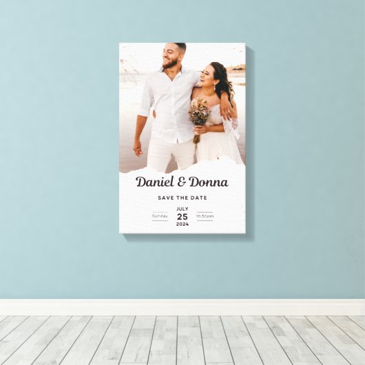 Toile Élégance Éternelle : Dévoiler notre Faire-part de (Insitu (Plancher de Bois))