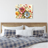 Toile Élégance florale douce (Insitu(Chambre))