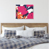 Toile Élégance florale : motif abstrait (Insitu(Chambre))