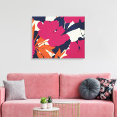 Toile Élégance florale : motif abstrait (Insitu(Salon))