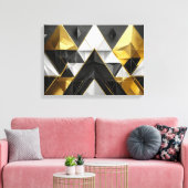 Toile Élégance géométrique en gras (Insitu(Salon))