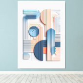 Toile Élégance géométrique : Papier stratifié Abstrait (Insitu (Plancher de Bois))