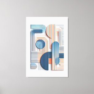 Toile Élégance géométrique : Papier stratifié Abstrait