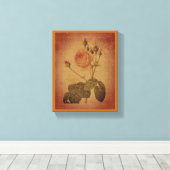 Toile Élégance intemporelle Rose Vintage (Insitu (Plancher de Bois))