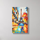 Toile Elégance parisienne / Tour Eiffel en lumière / (Recto)