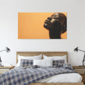 Toile Élégance sculpturale en bois noir (Insitu(Chambre))