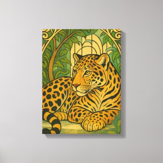 Toile Élégance stylisée de la jungle (Recto)