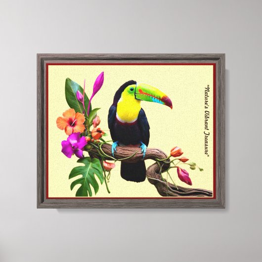 Toile "Élégance tropicale" (Recto)