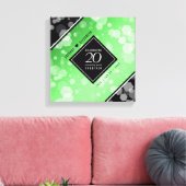 Toile Élégant 20e anniversaire de Mariage d'émeraude (Insitu(Salon))