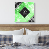 Toile Élégant 20e anniversaire de Mariage d'émeraude (Insitu(Chambre))