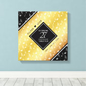 Toile Élégant 27e anniversaire de Mariage de musique (Insitu (Plancher de Bois))