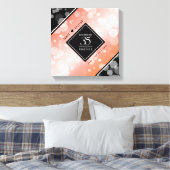 Toile Élégant 35e anniversaire de Mariage corallien (Insitu(Chambre))