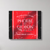 Toile Élégant 42e anniversaire du Mariage Jasper (Recto)