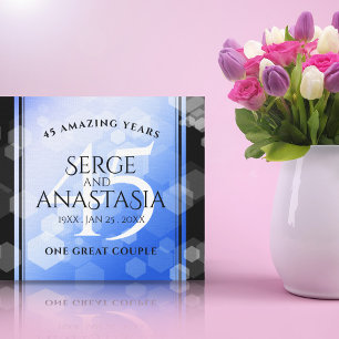 Toile Élégant 45e anniversaire de Mariage Sapphire