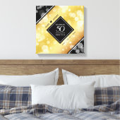 Toile Élégant 50e anniversaire de Mariage d'or (Insitu(Chambre))