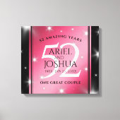 Toile Élégant 52ème anniversaire de Mariage de rubis éto (Recto)