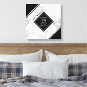 Toile Élégant 75e anniversaire de Mariage de diamant (Insitu(Chambre))