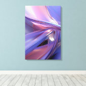 Toile Élégant Art Moderne Abstrait Violet Contemporain (Insitu (Plancher de Bois))