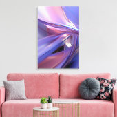 Toile Élégant Art Moderne Abstrait Violet Contemporain (Insitu(Salon))