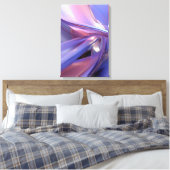 Toile Élégant Art Moderne Abstrait Violet Contemporain (Insitu(Chambre))