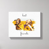 Toile Elégant BFF meilleurs amis pour toujours (Recto)
