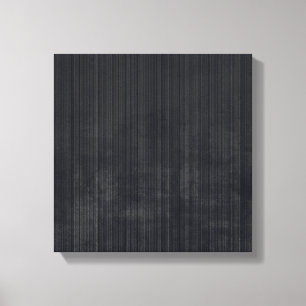 Toile Élégant Black Grey fibre rustique rayée abstrait