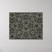 Toile Elegant Black & White Abstract Geometric Pattern  (Recto)
