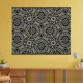 Toile Elegant Black & White Abstract Geometric Pattern  (Insitu(Salon))