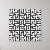 Toile Elegant Black &White Abstract Pattern (Recto)