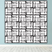 Toile Elegant Black &White  Abstract Pattern (Insitu (Plancher de Bois))