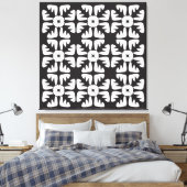 Toile Elegant Black &White  Abstract Pattern (Insitu(Chambre))