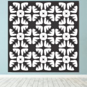 Toile Elegant Black &White  Abstract Pattern (Insitu (Plancher de Bois))