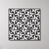 Toile Elegant Black &White Abstract Pattern (Recto)