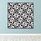 Toile Elegant Black &White Abstract Pattern (Insitu (Plancher de Bois))