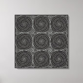 Toile Elegant Black &White Abstract Pattern (Recto)