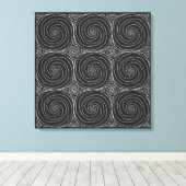 Toile Elegant Black &White Abstract Pattern (Insitu (Plancher de Bois))
