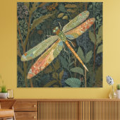 Toile Elegant boho green dragonfly (Insitu(Salon))
