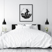 Toile Élégant Cheval Fleur Equestre