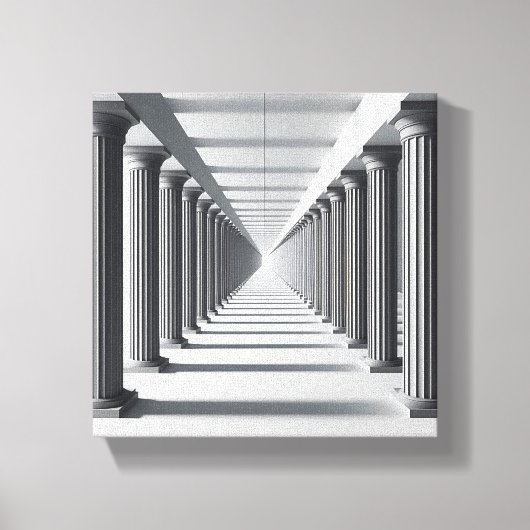 Toile Elegant Classical Colonnade Art - Infinite Archite (Recto)