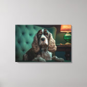 Toile Elégant Cocker Spaniel Classic Portrait Design (Recto)