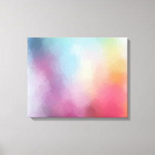 Toile Elégant coloré Abstrait Art rouge jaune