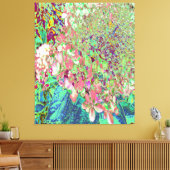 Toile Élégant Corail et Chartreuse Limelight Hydrangea (Insitu(Salon))