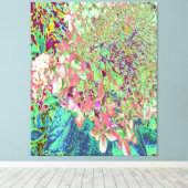 Toile Élégant Corail et Chartreuse Limelight Hydrangea (Insitu (Plancher de Bois))