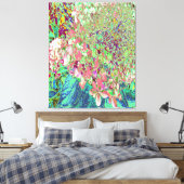 Toile Élégant Corail et Chartreuse Limelight Hydrangea (Insitu(Chambre))